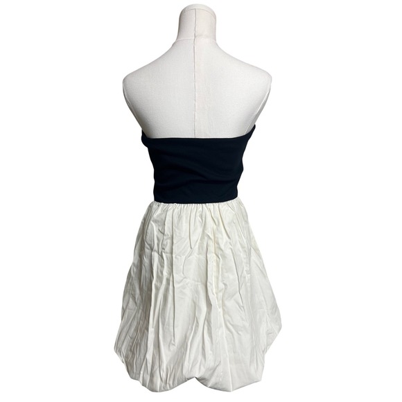A New Day Strapless Ribbed Knit Bubble Skirt Mini Dress S Party Coquette - Picture 3 of 15